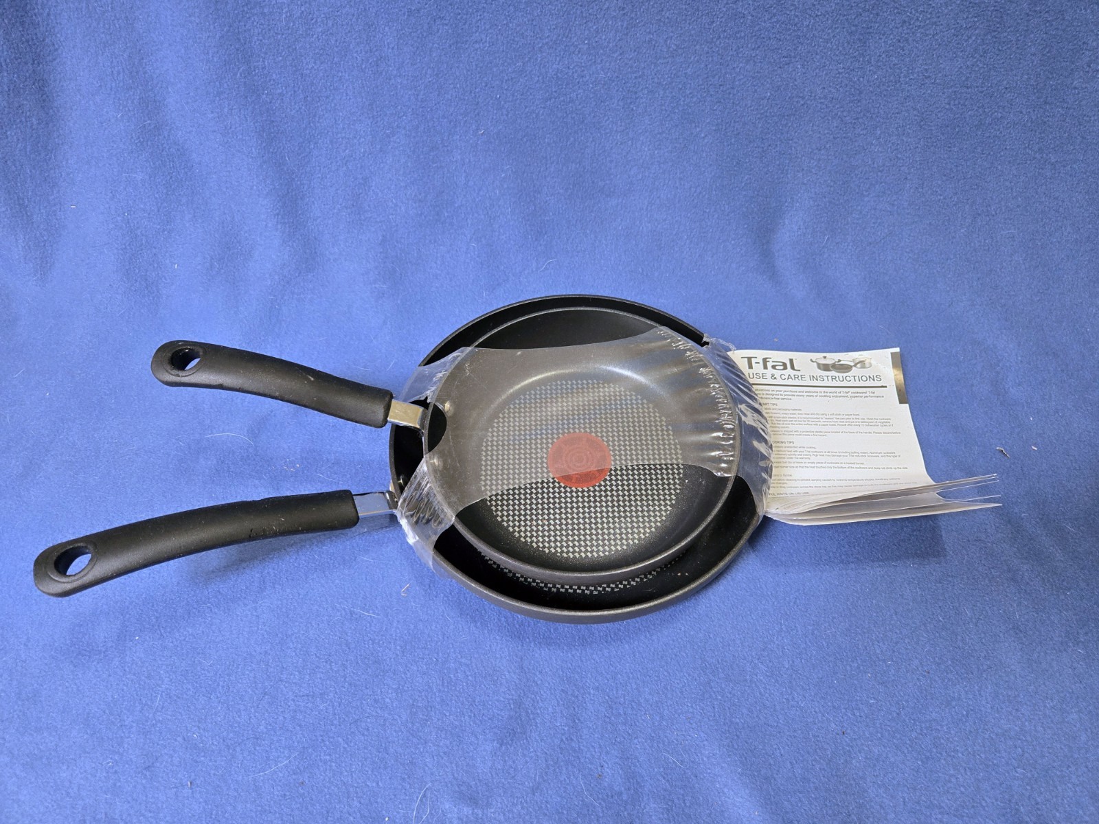 T-Fal Hard Anodized Nonstick Fry Pan Set 2 Piece, 8, 10 Inch, Techno Base