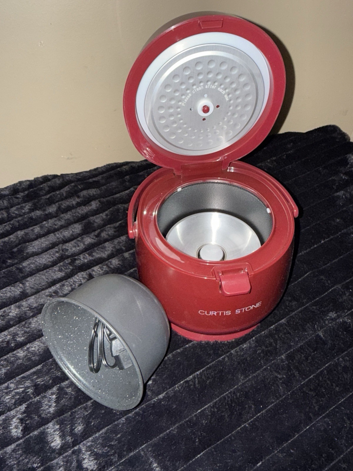 Curtis Stone Dura-Pan Nonstick Mini Multi-Cooker in red