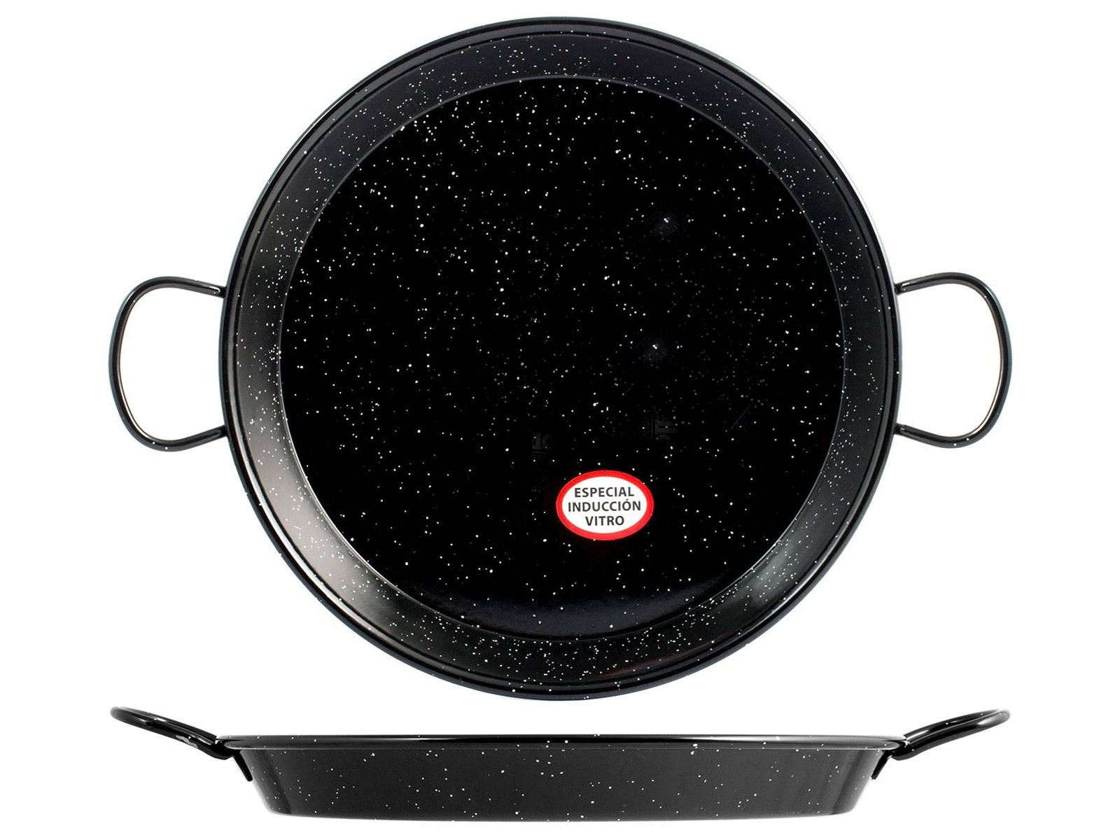 Paellera brand Vaello with 2 handles enameled diameter 38 cm