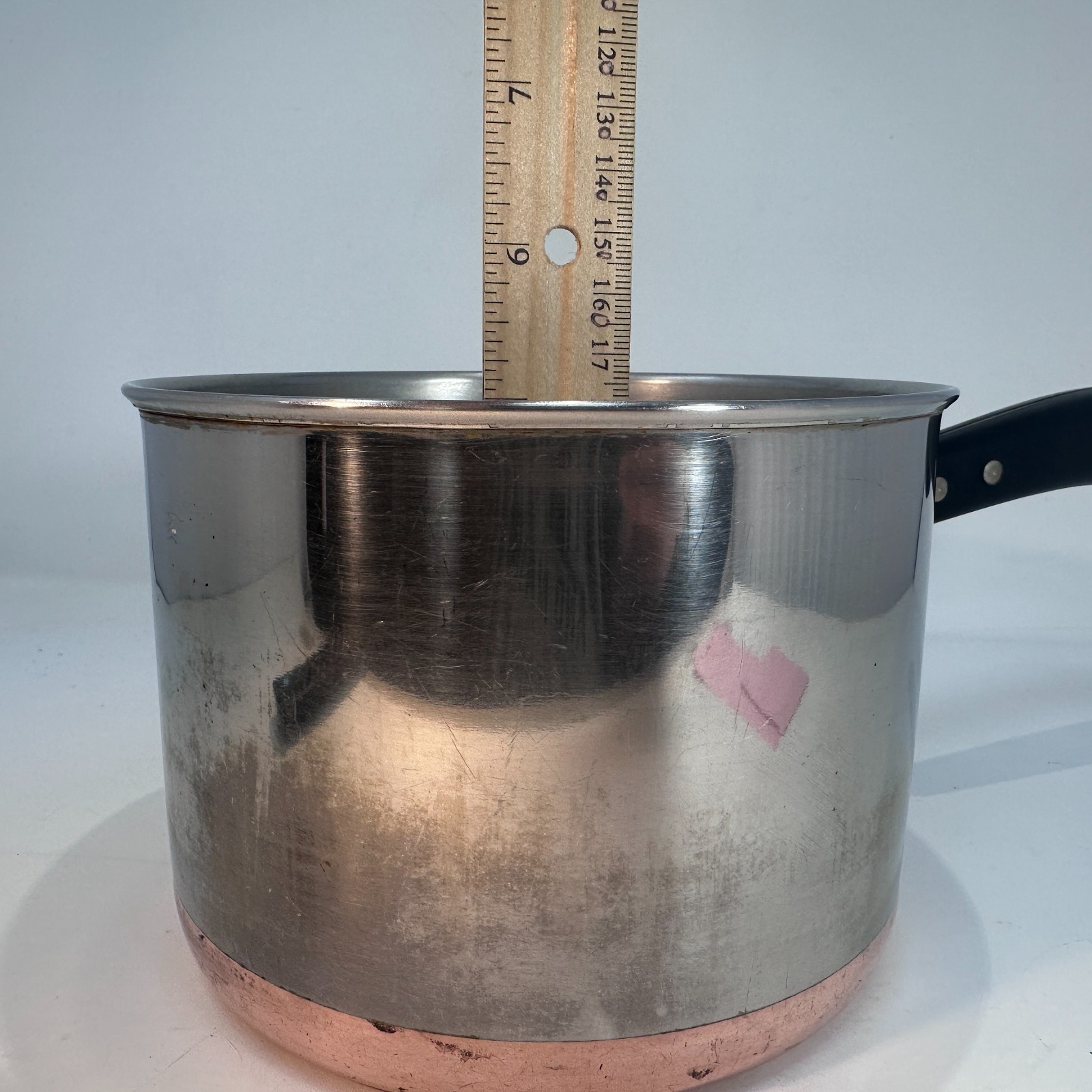 Revere Ware 3 Qt Single Circle Saucepan Bakelite Handle 1936 – 1946 RARE