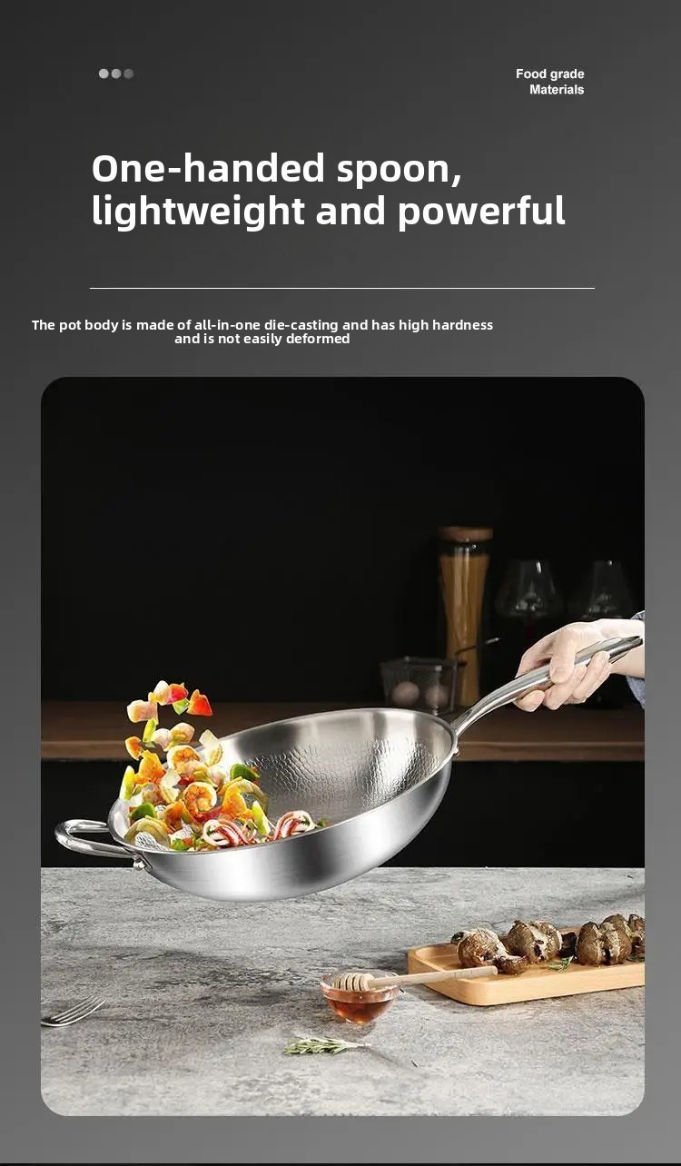 New Pure Titanium Pan, 100% Titanium Pans for Cooking Non Stick, Stainless Steel