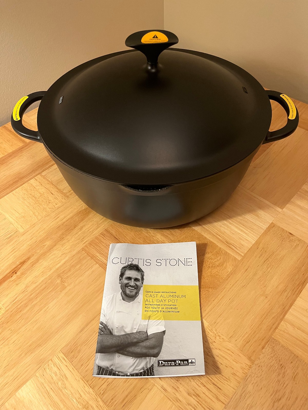 Curtis Stone Cast Aluminum 5.7 Qt. Dura-Pan All Day Pot-Black~Brand New