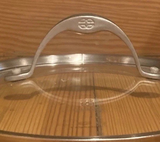Calphalon Pot Pan Lid Stainless Steel Glass 9 1/4” Tot Dia For 8 3/4” Inside Dia