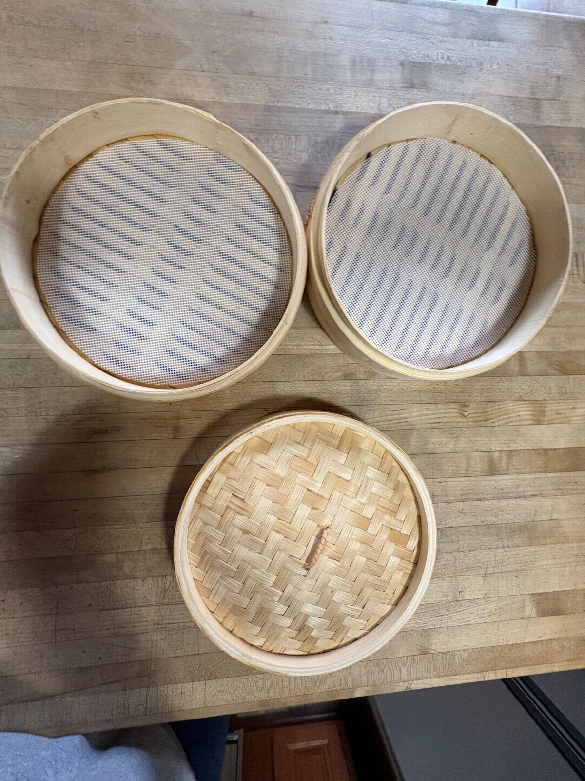 BAMBOO STEAMER BASKET 2 Tier 10-Inch KITCHENCRUST