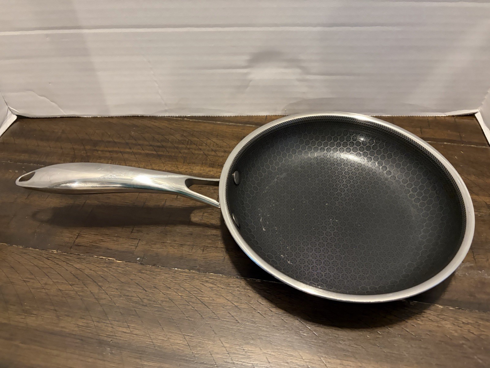 HEXCLAD 8″ Frying Pan Hybrid Stainless Steel Non-Stick Fry Pan (A5)