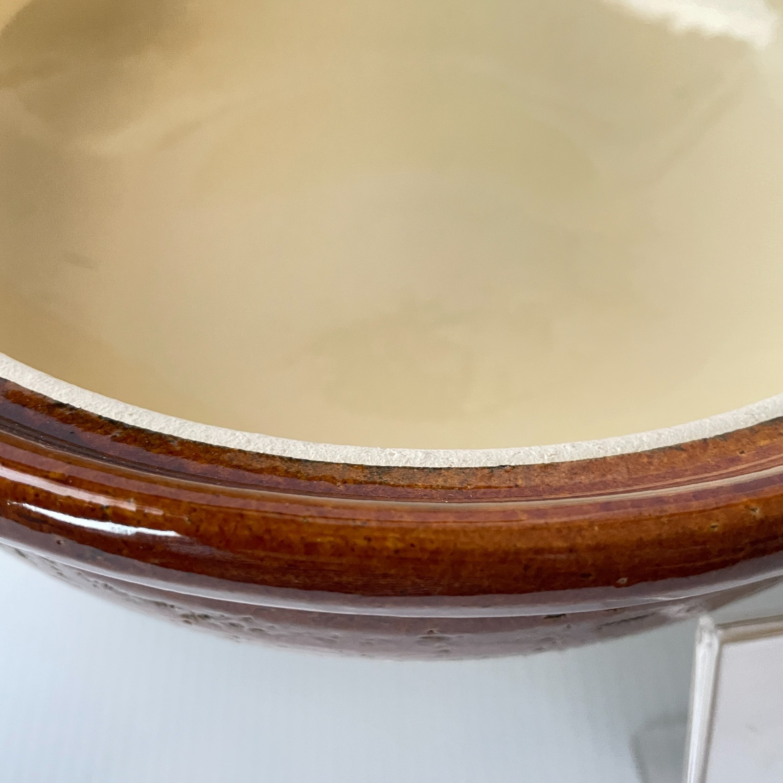 Japanese DONABE Earthen Clay Pot Old-IGA Ware AME Blown Glazed Pottery Casserole