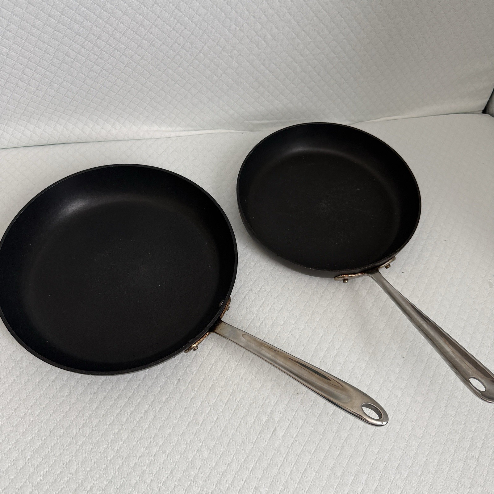 All-Clad Nonstick Skillet Set Bundle 10″ & 12″ Fry Pans Hard Anodized Cookware