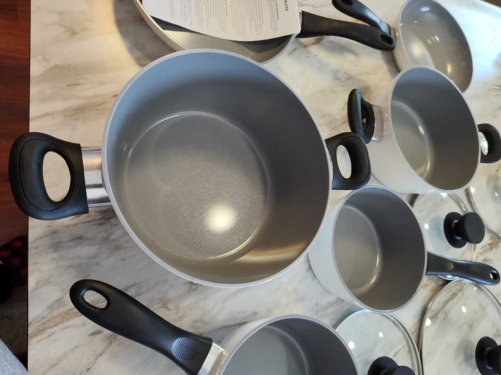 The Big One 10 Piece Silicone Ceramic Cookware Set, Gas & electric safe