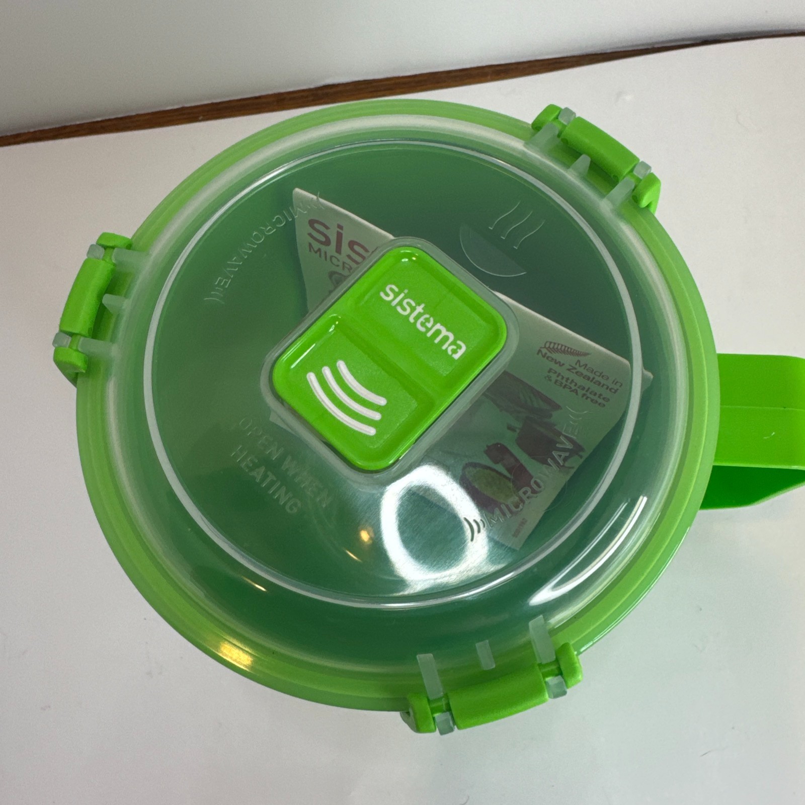 Sistema Microwaveable 900mL Soup Mug, Large Microwave Container w Steam Vent Lid