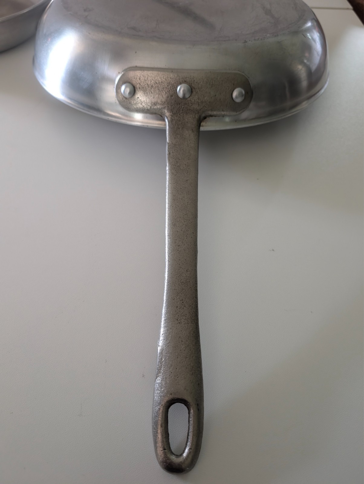 Vintage Dura-Ware Commercial Aluminum Fry Pan Skillet Lot 912 911 Heavy Duty NSF