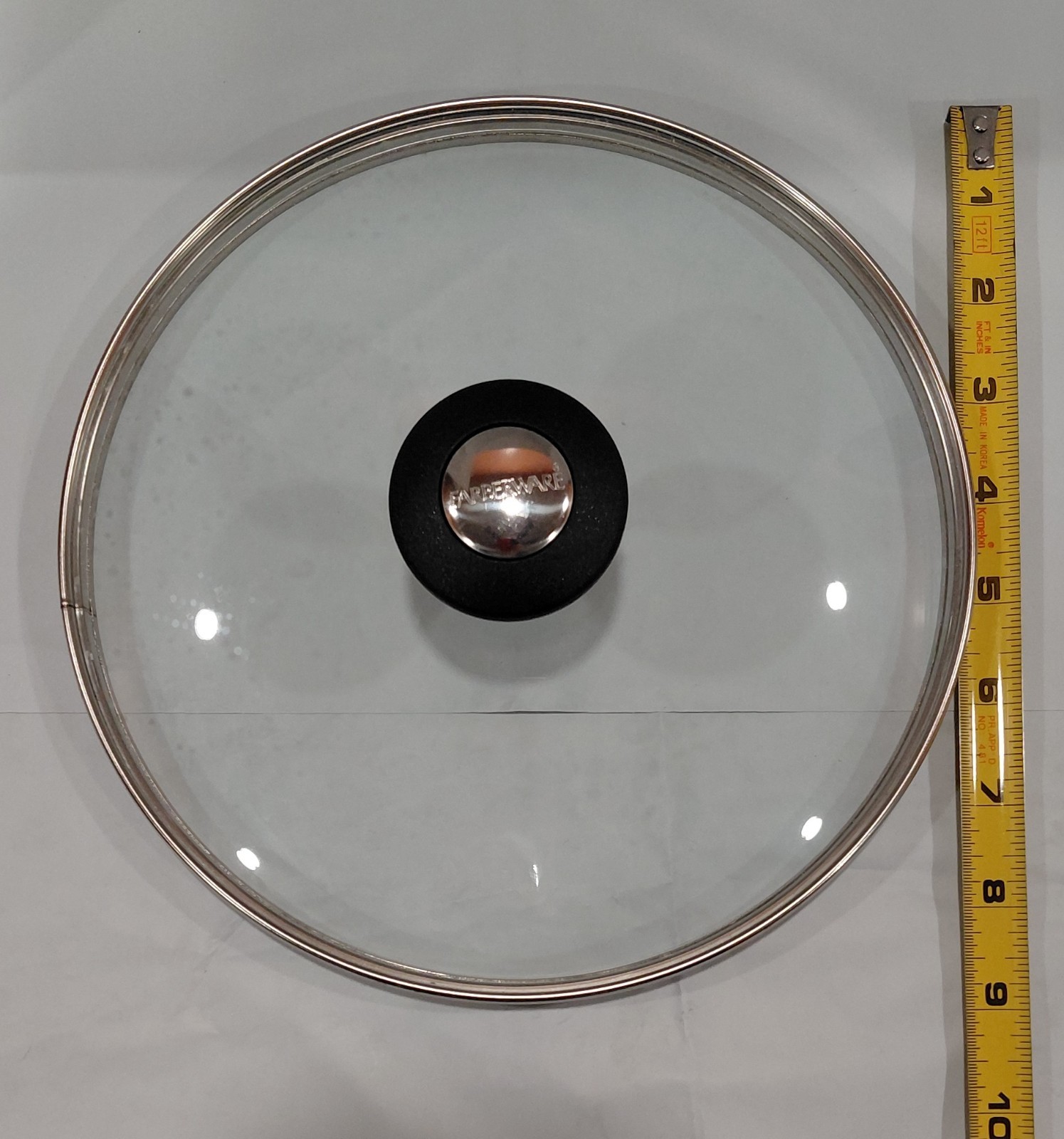 FARBERWARE 8½” Glass Lid ONLY Insulated Knob Pot/Pan REPLACEMENT Top #I1AO408