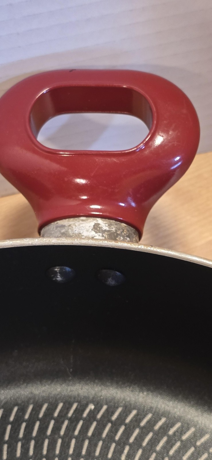 T-fal Red Nonstick Saute Pan With Glass Lid 11 Inch Aluminum Cookware Skillet