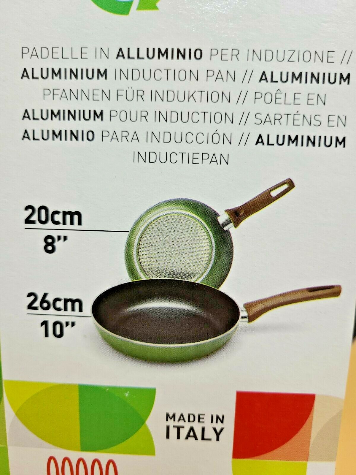 Lumenflon by Sedona Nonstick Cookware ECO Aluminum 2-Pc Fry Pan Set 8″ 10″ Italy