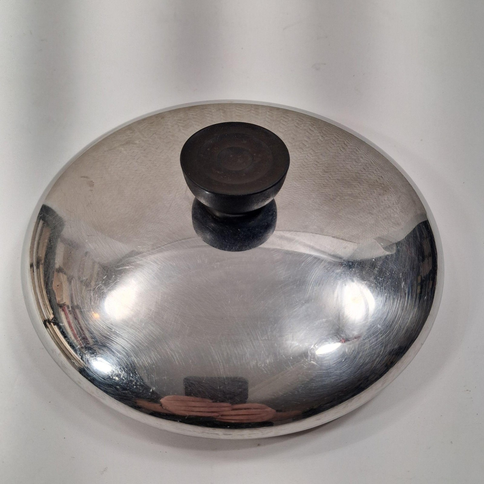 8 In Stainless Steel Saute Pan With Lid Silver Electric Gas Compatible