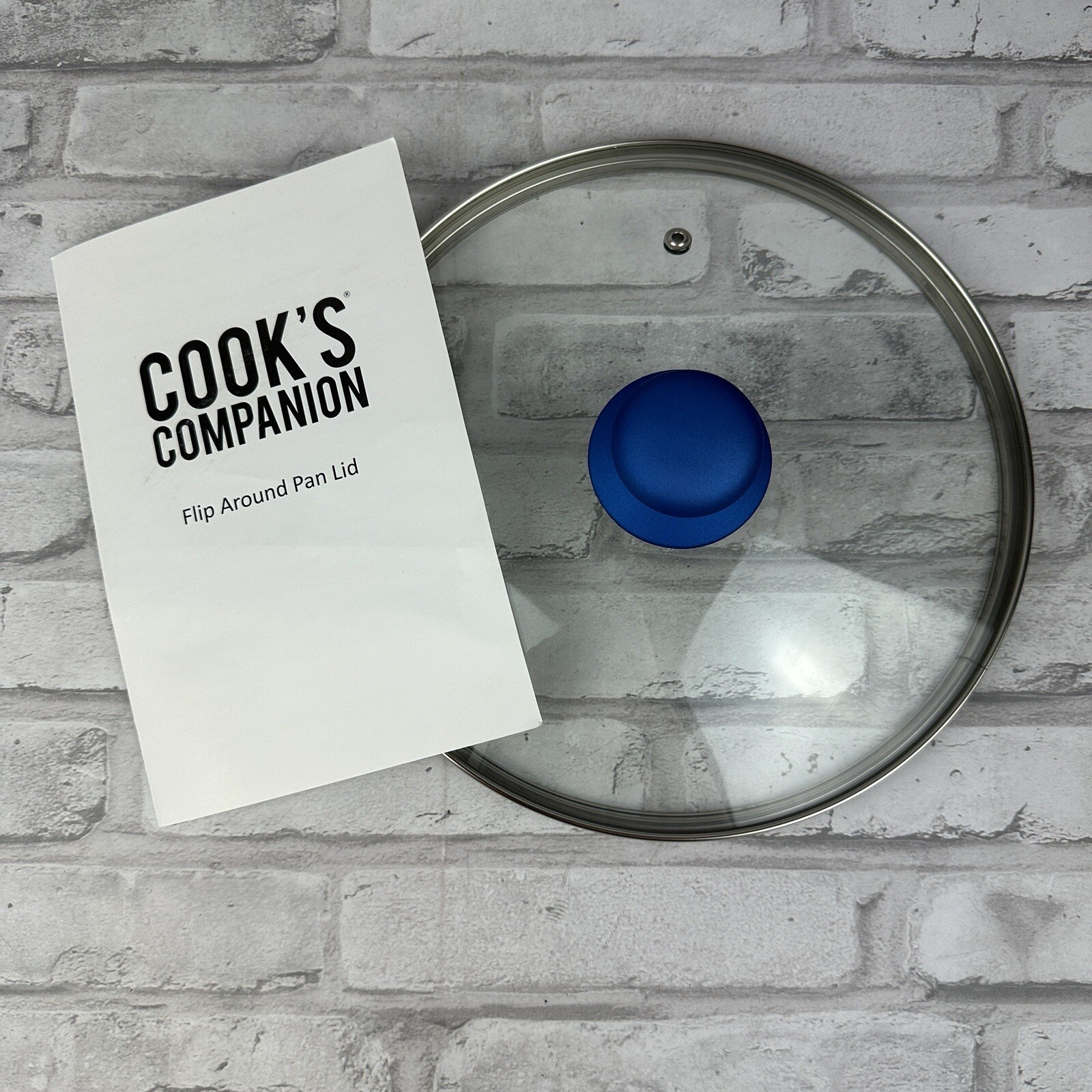 Cooks Companion Round Look Lid Scuba Blue 10″ New In Original Box