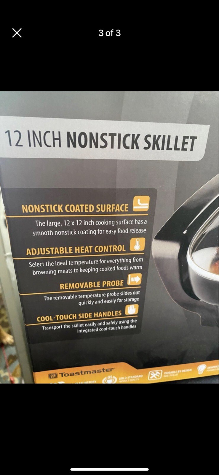 Toastmaster 12 Inch Nonstick Skillet – TM-121SK