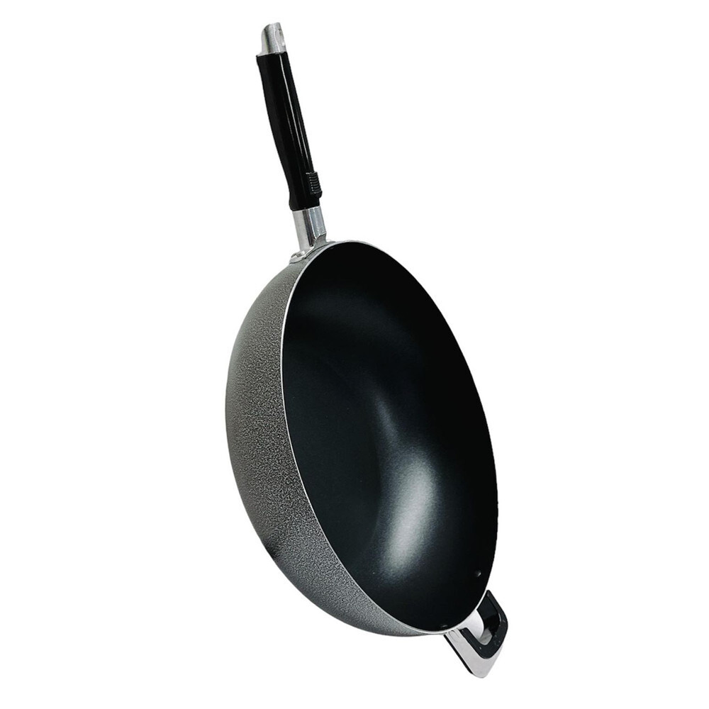 13.5″ (34CM) Non-Stick Coating Wok Pan With Lid Cooking Pot Cookware Frying Wok