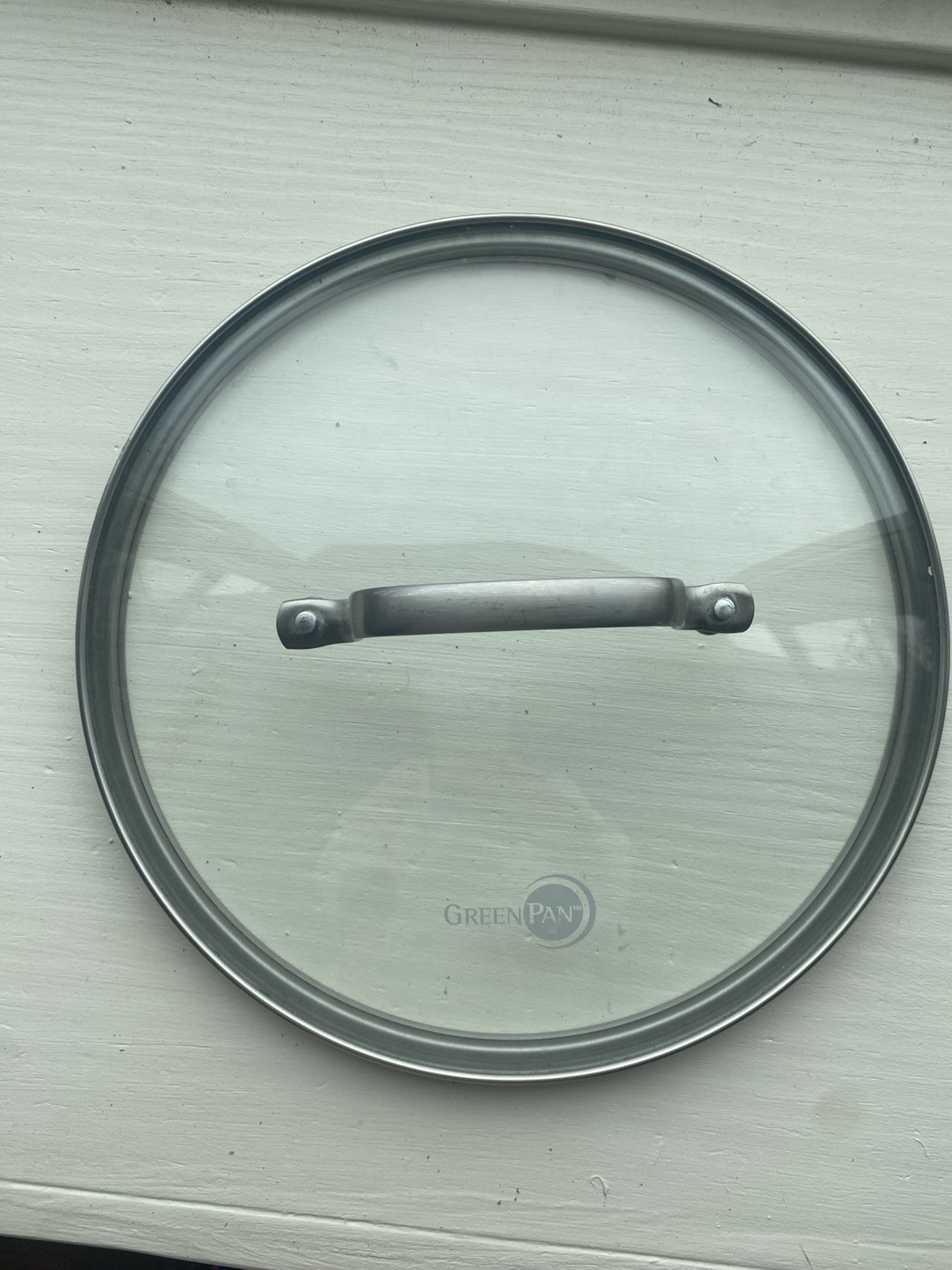 GREEN PAN Glass OEM Replacement Lid Stainless Steel Handle 9 3/8” Pot Pan