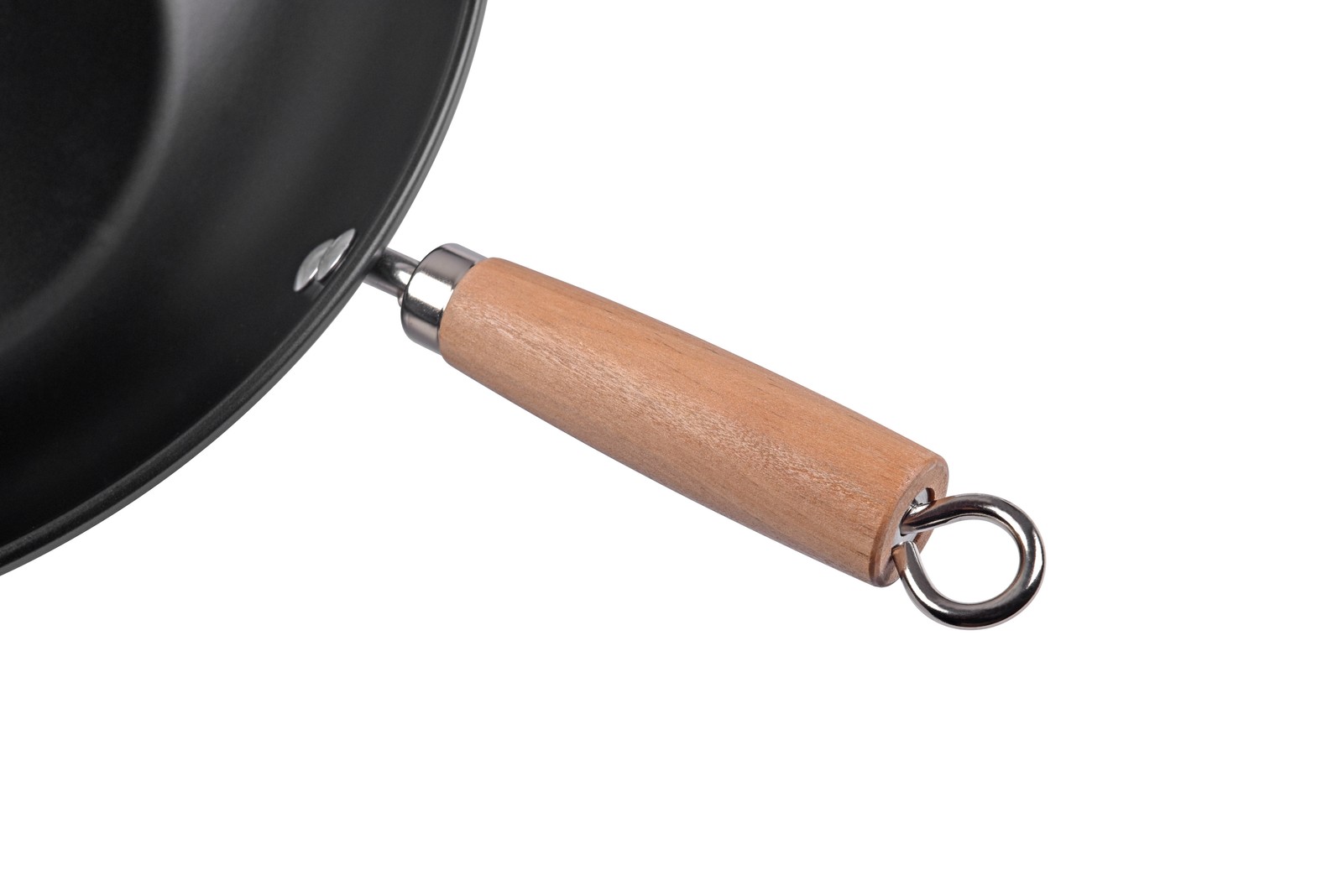 Easy clean, hand wash recommended Carbon Steel, Non-Stick, NS Wok