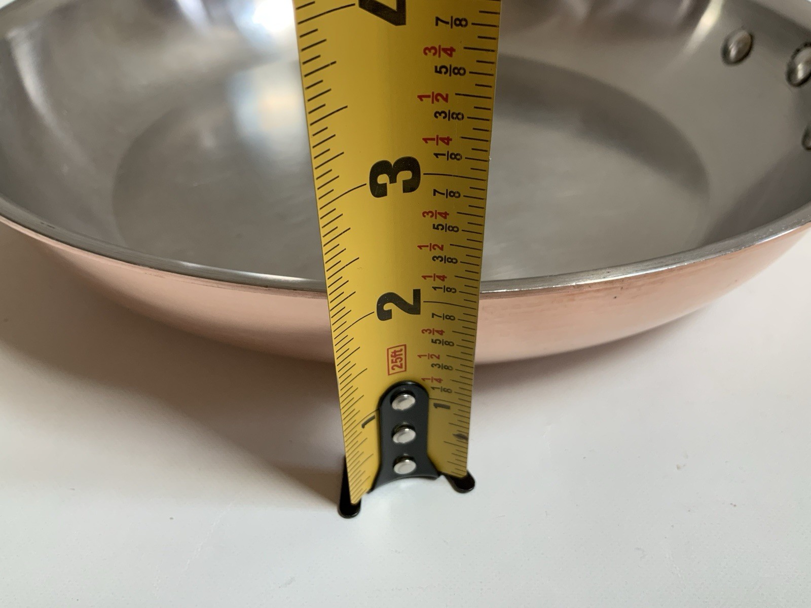 Williams Sonoma Copper & Brass SKILLET Pan 12’’ Made in France