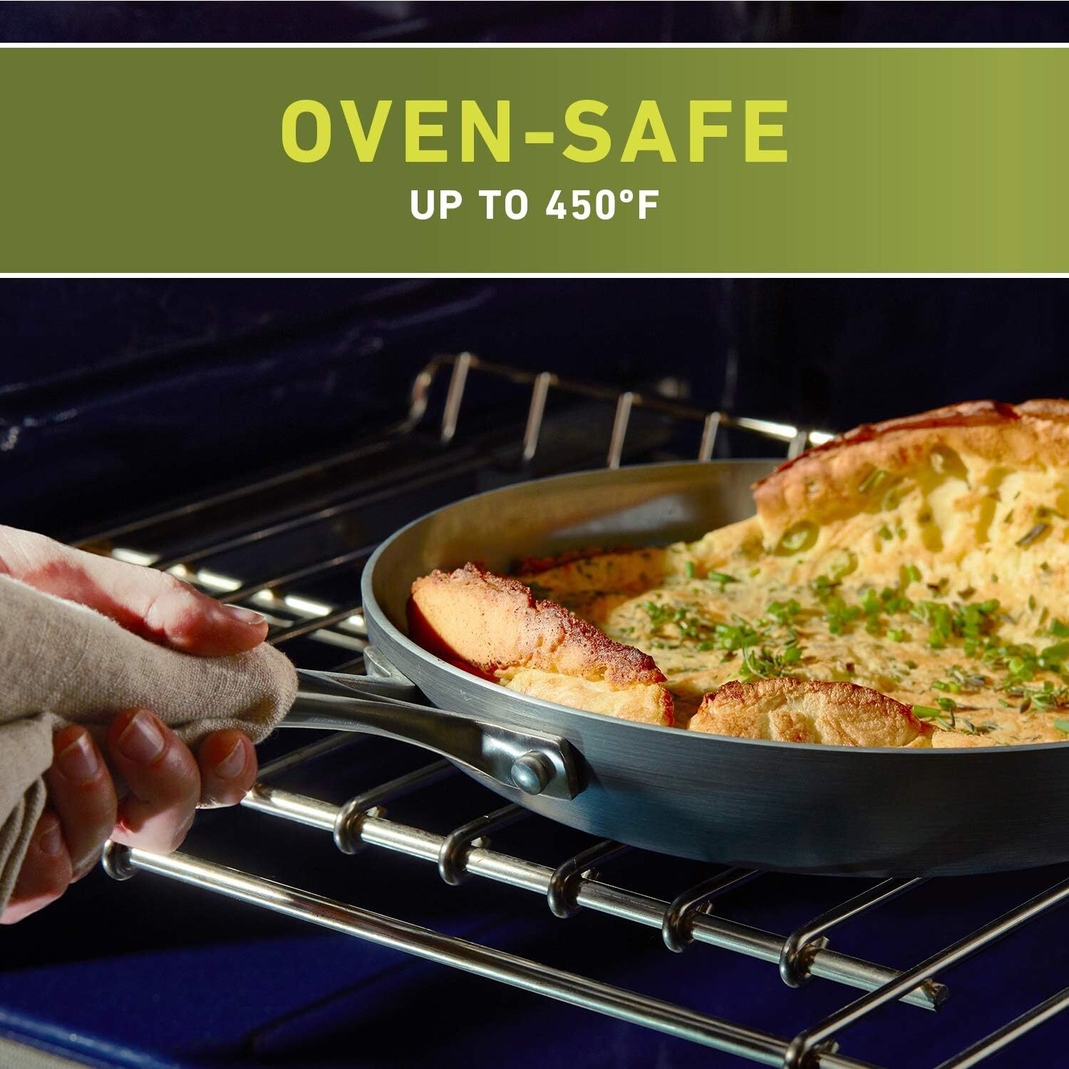 Calphalon 2-Piece Fry Pan Combo Classic Oil Infused Ceramic, PTFE and PFOA Free