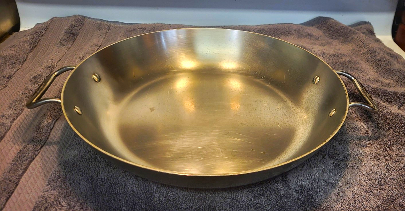 All-Clad 12in Stainless Steel Saute Pan Double Handles 500°F Gas/Electric