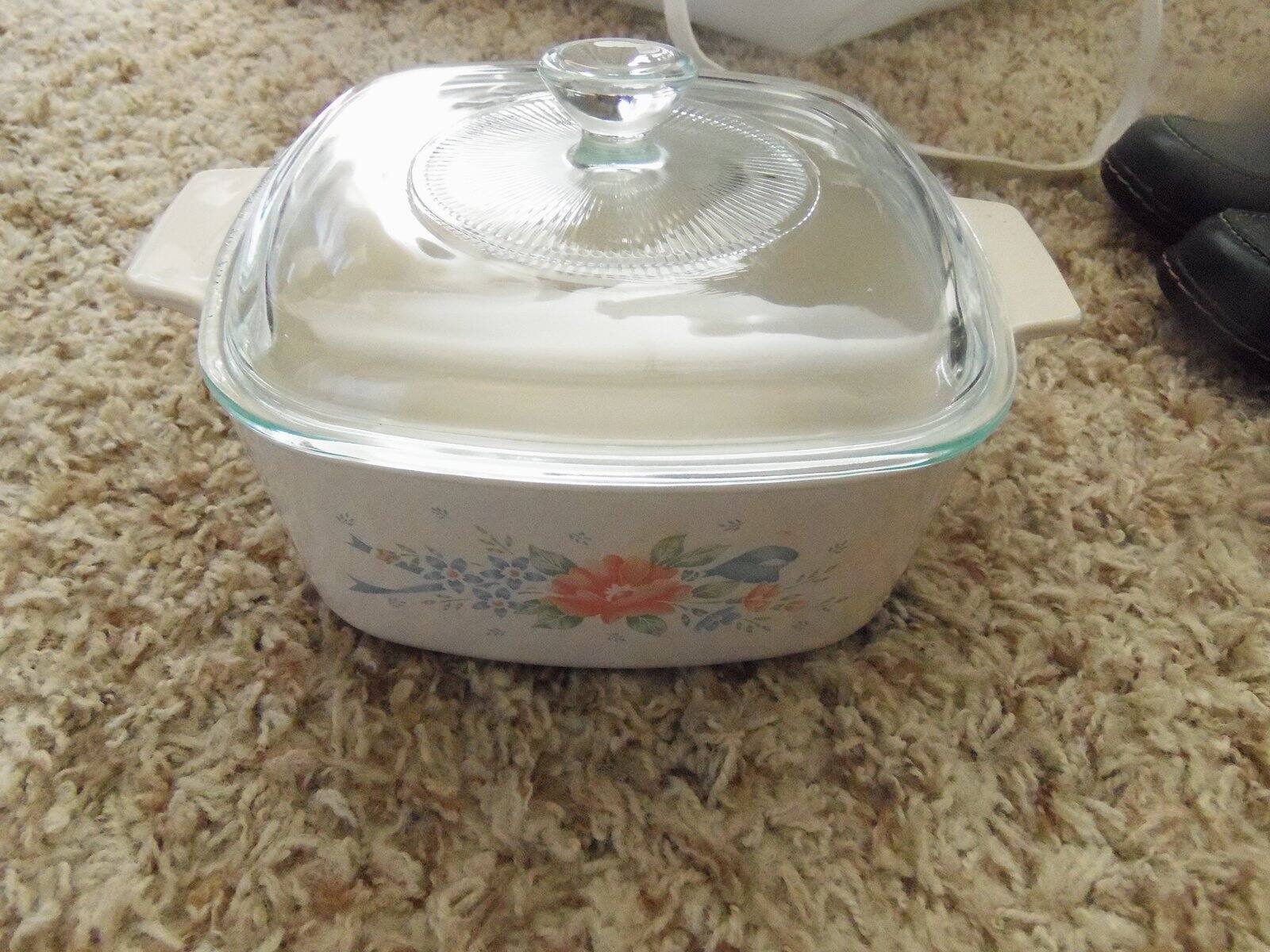CORNINGWARE 1 1/2 L Qt. Casserole Dish SYMPHONY A-1 1/2-B with Lid