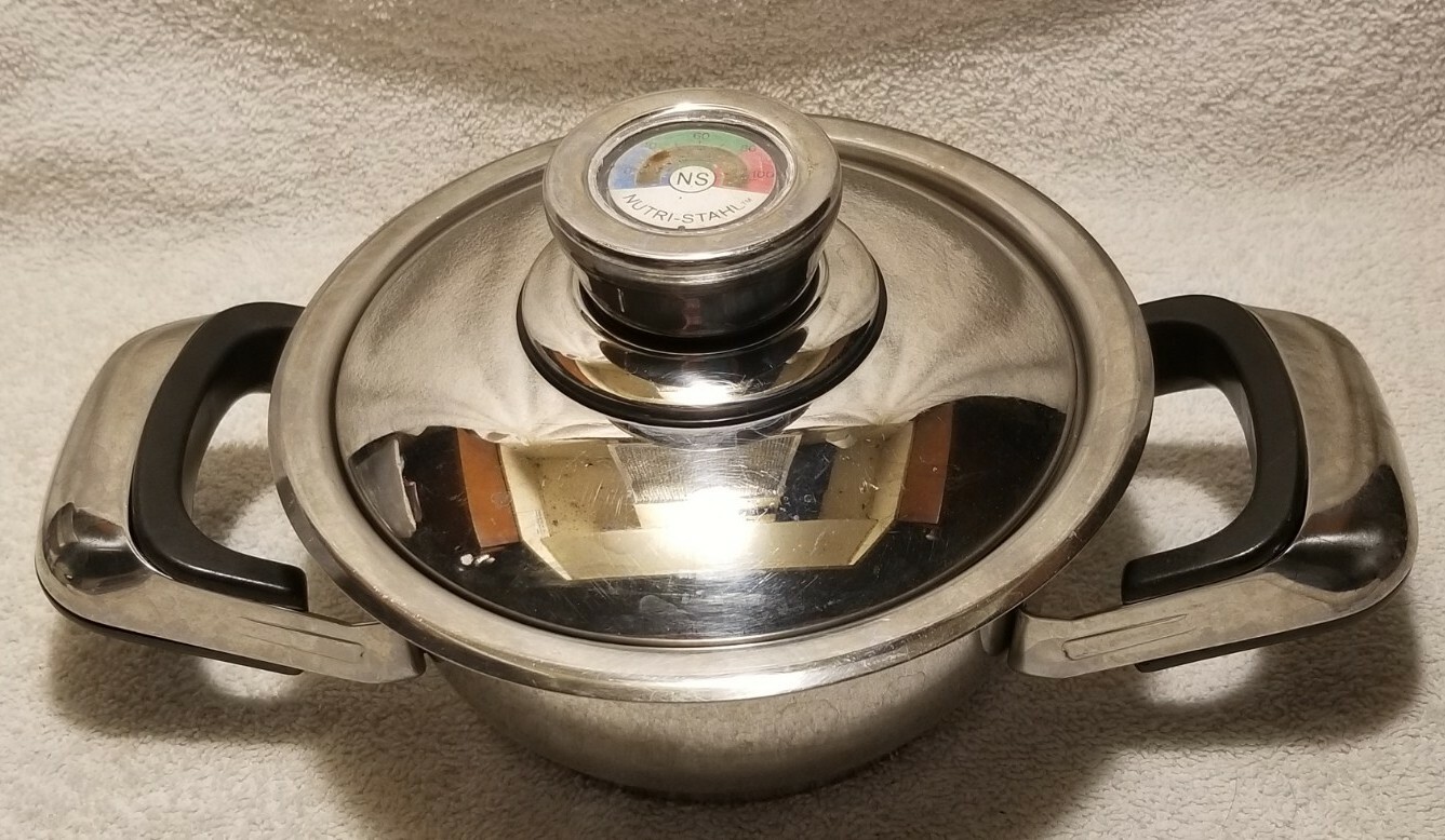 Nutri-Stahl T304S Stainless 1Qt Milk Butter Warmer Saucepan Mini Pot w/Lid