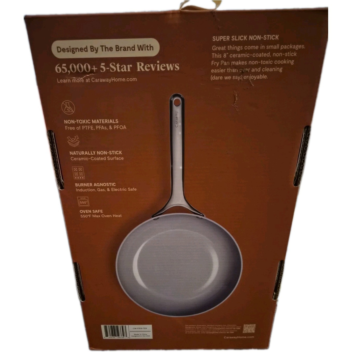 Caraway Nonstick Ceramic Mini Fry Pan 1.05 qt, 8″ Non Toxic, PTFE & PFOA Fre…