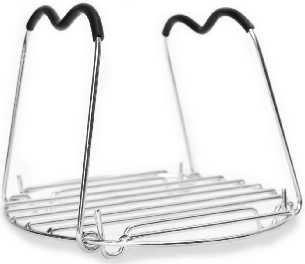 Trivet for Instant Pot with Silicone Handles, Steamer Rack Fits 5-8Qt Cooker