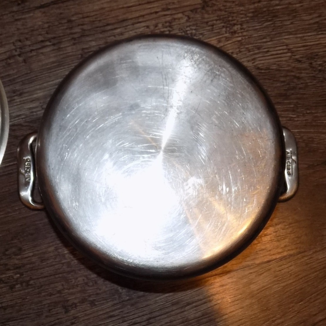 All-Clad Stainless Steel Petite Braiser Sauce Pan with Lid Silver Good Condition