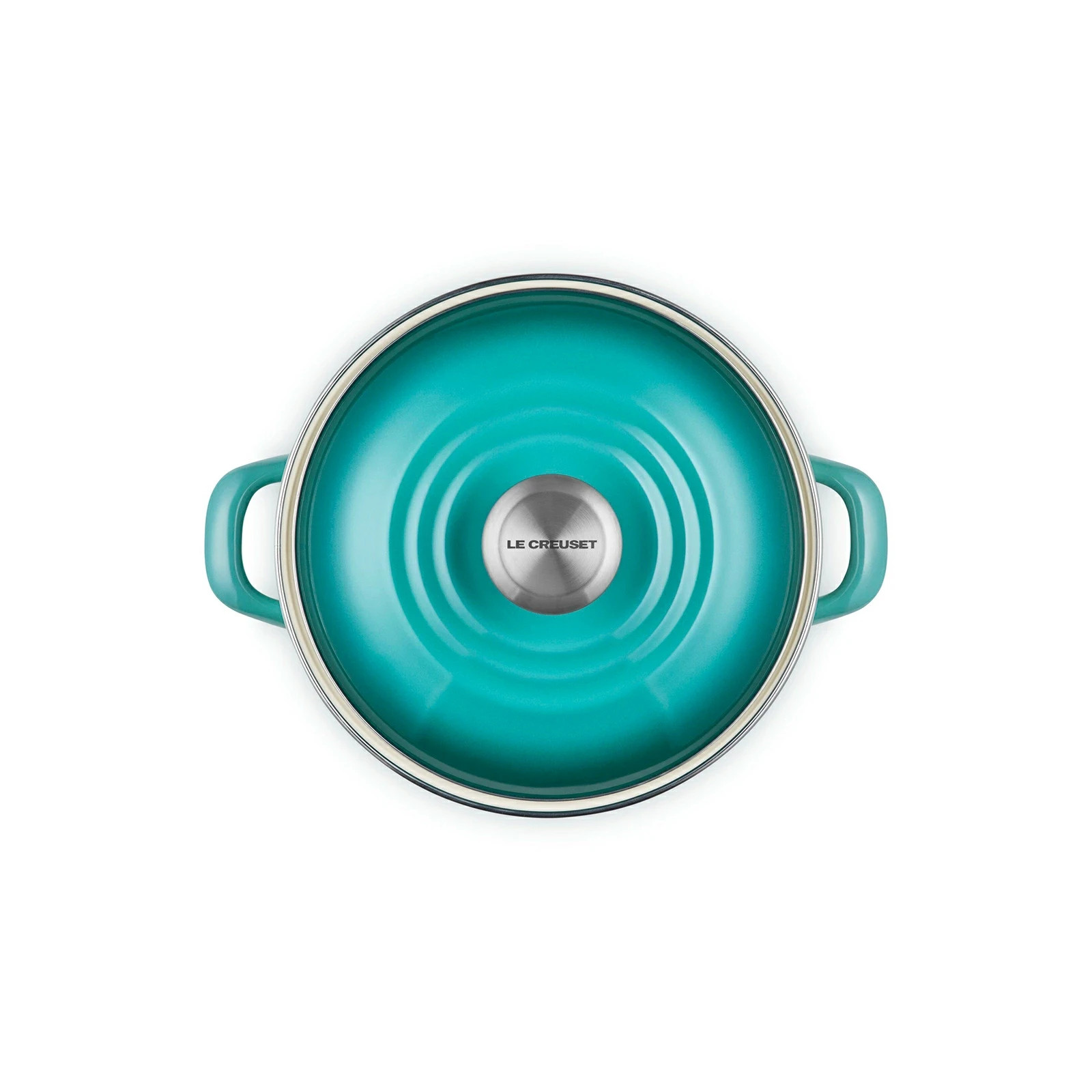 Le Creuset EOS Casserole 20cm 3.7L Blue Rivier Silver Knob Enamel on Steel New