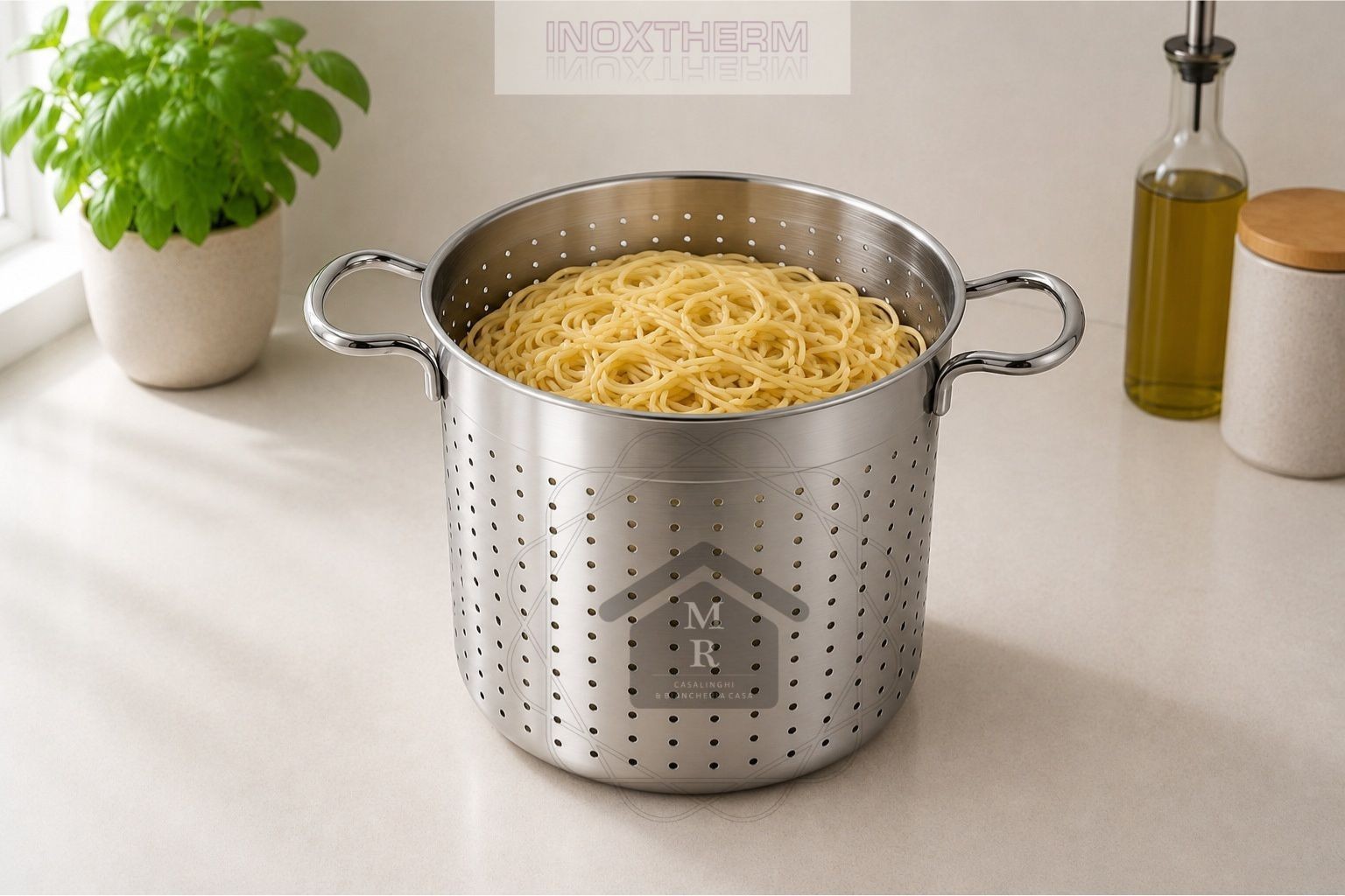 18/10 Stainless Steel Pasta and Vegetable Cooking Basket – Inoxtherm Collection