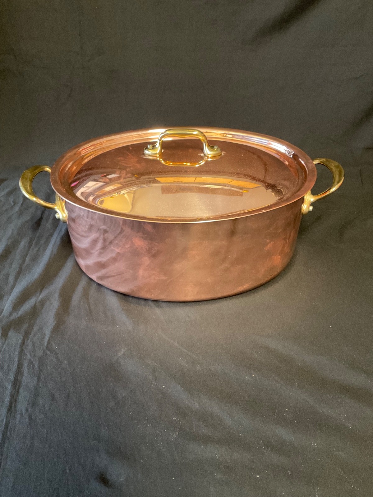 Mauviel Copper Oval Cocotte 6 3/4 Qt