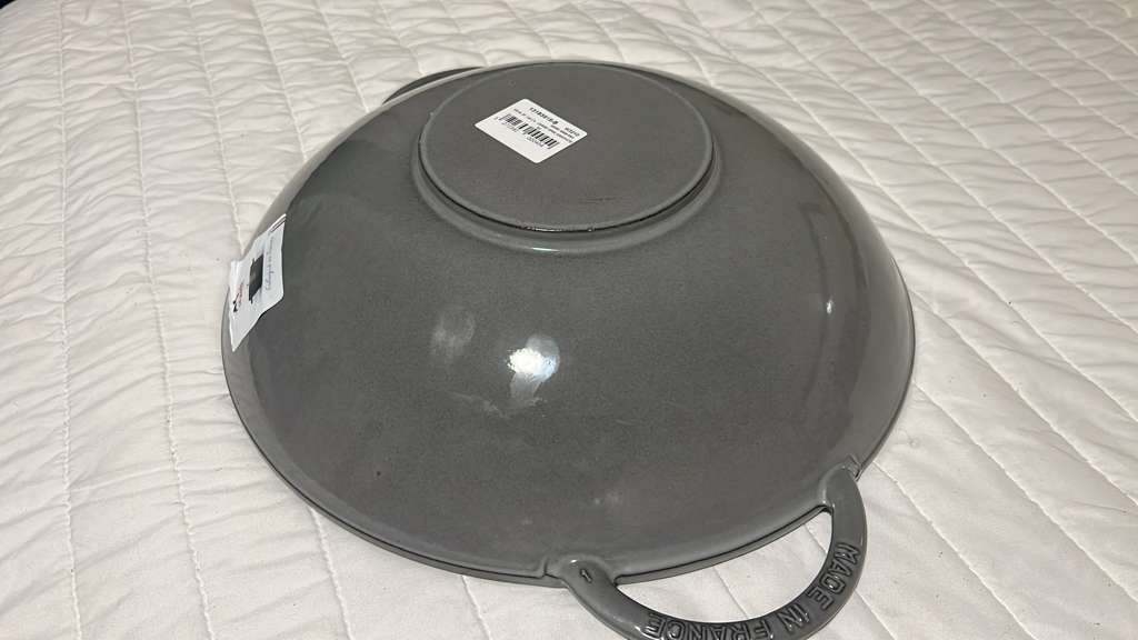Staub Cast Iron 14.5-inch, Wok, Gray Graphite