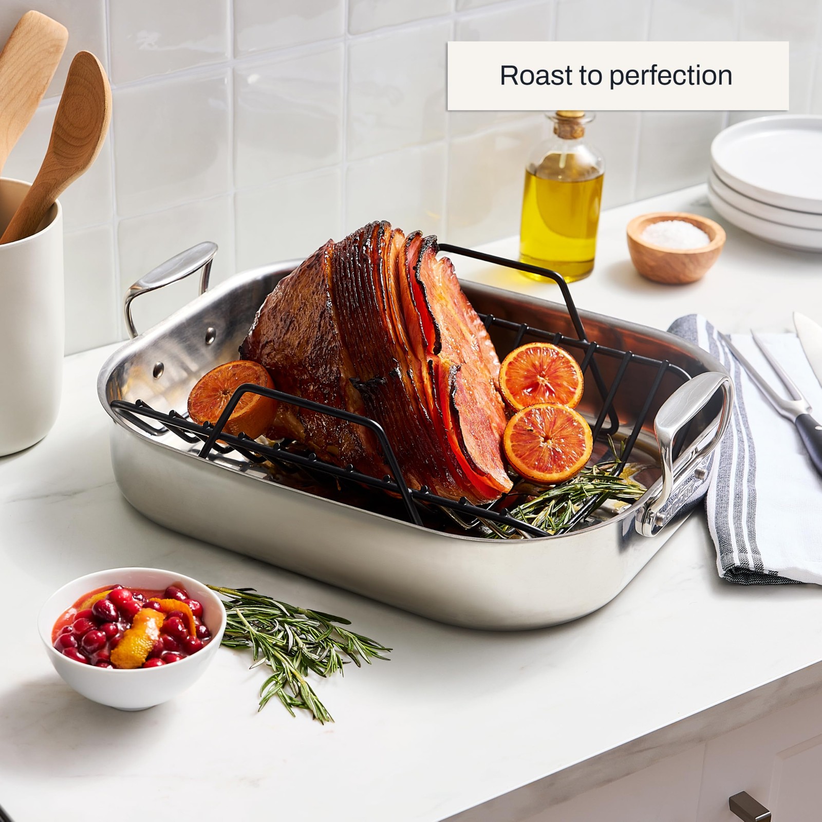 Specialty Stainless Steel Roaster and 16×13 in,