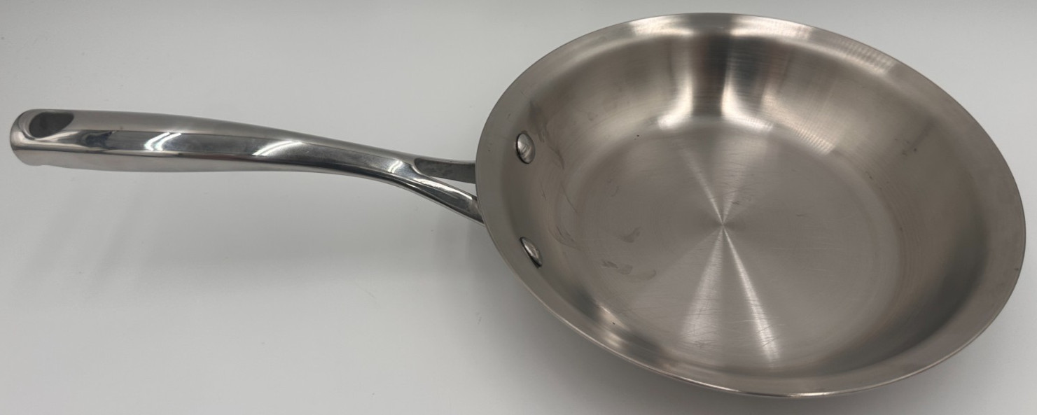 Tramontina INOX 18/10 9″ Stainless Steel Skillet Frying Or Saute Pan Brazil