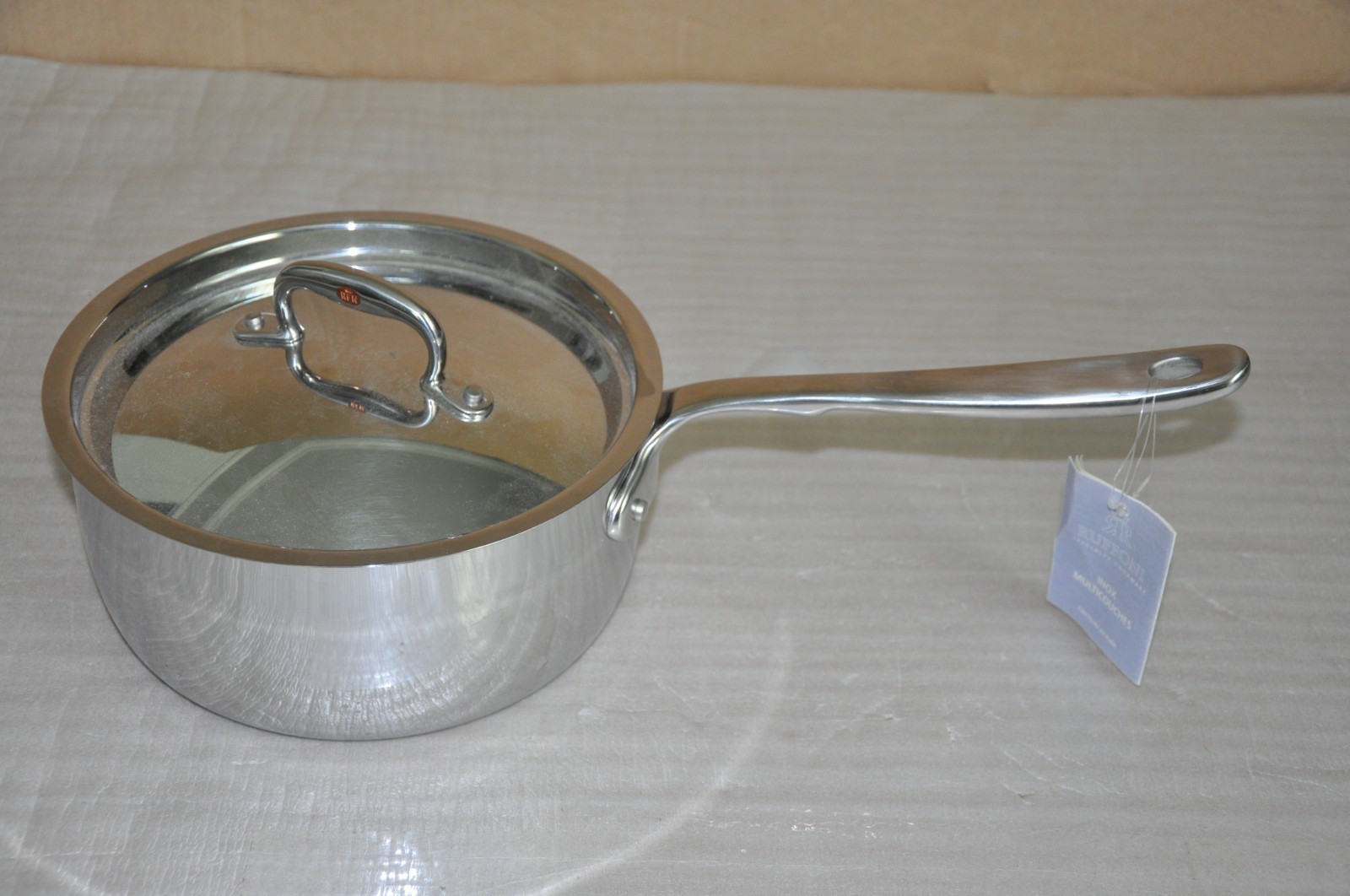 Ruffoni Saucepan 3 QT – 20CM Stainless Steel w/ Lid- Italy ***NEW*** B952