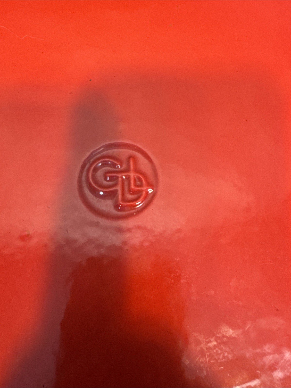 Giada De Laurentis GDL Panini Press Grille Pan Fry Cast Iron Red Enamel 10 Grill