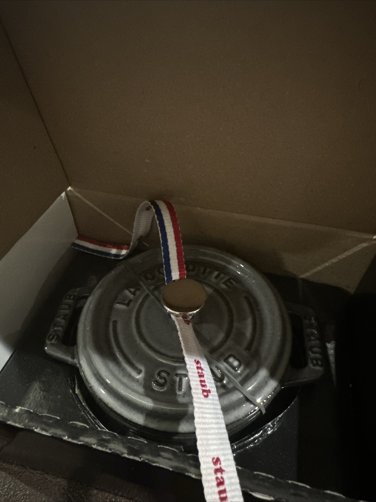 Staub Mini Cocotte Round 10cm Graphite 0.25L 0.85kg Cast Iron 3 7/8 FAST NEW BOX