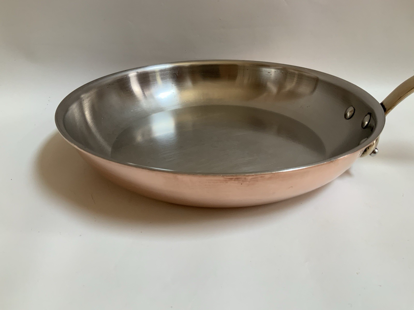 Williams Sonoma Copper & Brass SKILLET Pan 12’’ Made in France
