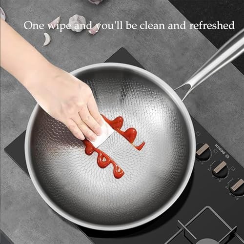 Toutrop Titanium Hammered Pan Pro Lid Non Stick Scratch Resistant