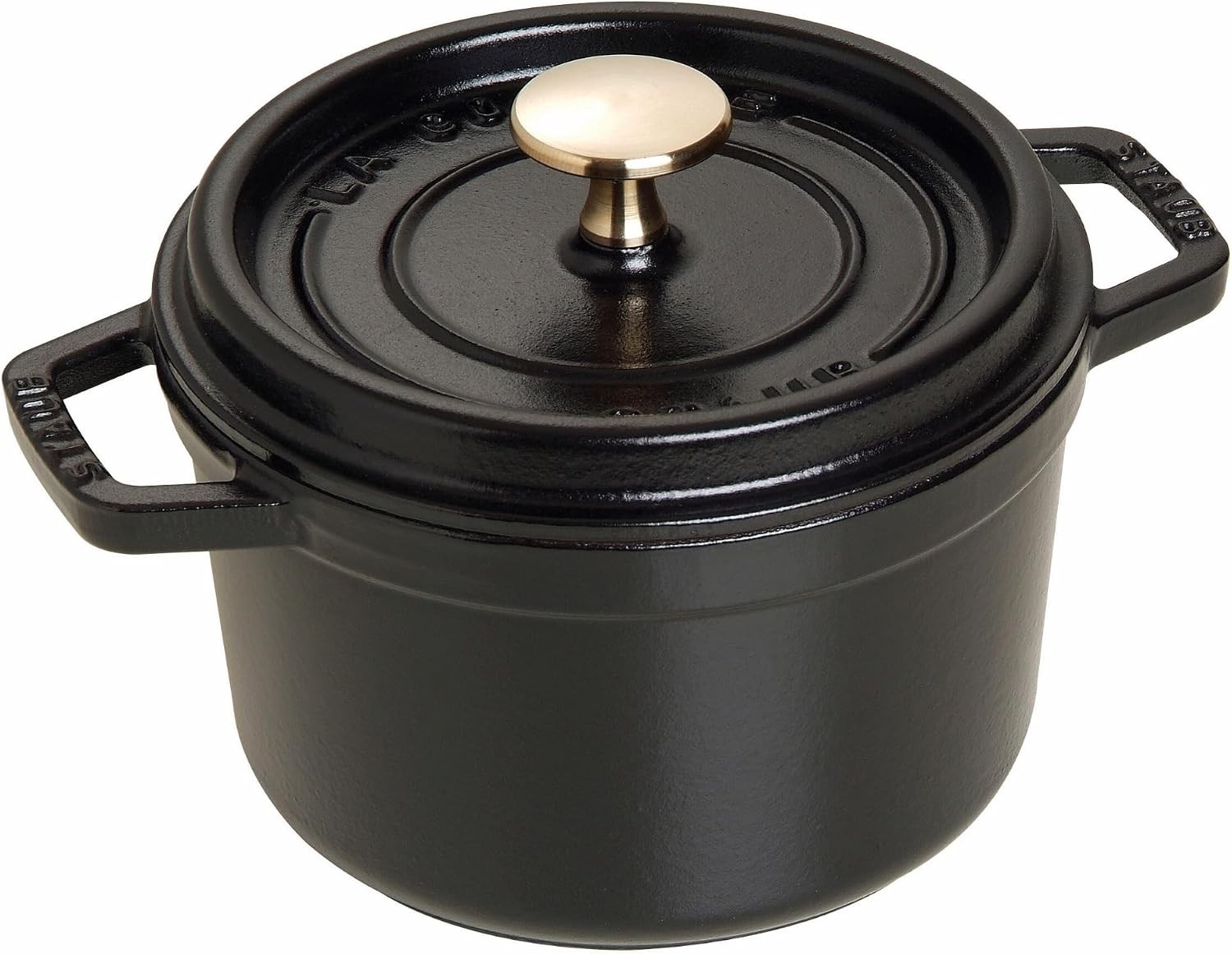 Cast Iron Dutch Oven 1.25-qt Round Cocotte, Made in France, Serves 1, Matte