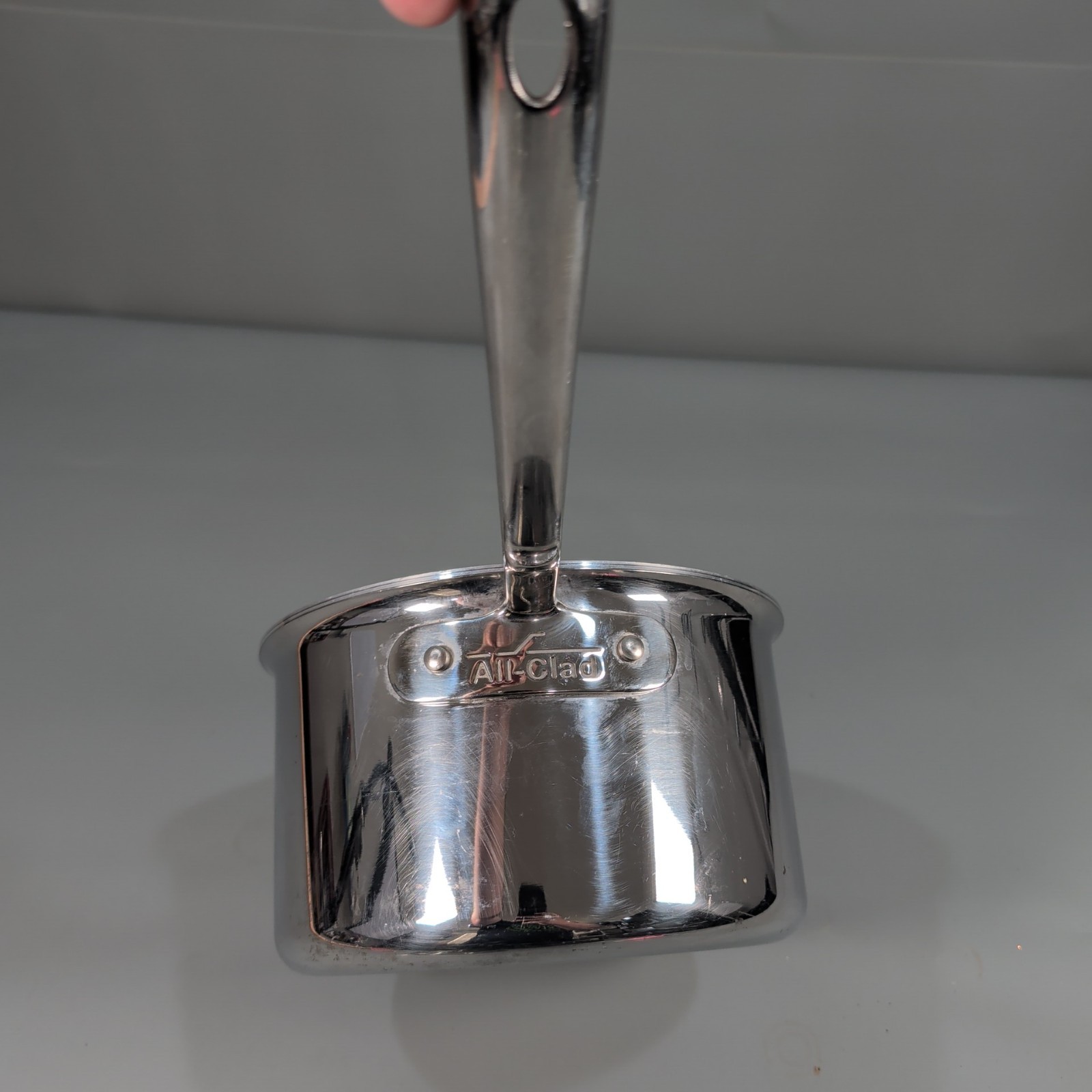 All-Clad D5 Stainless Steel 4 Qt Saucepan w/ Replacement Glass Lid USA
