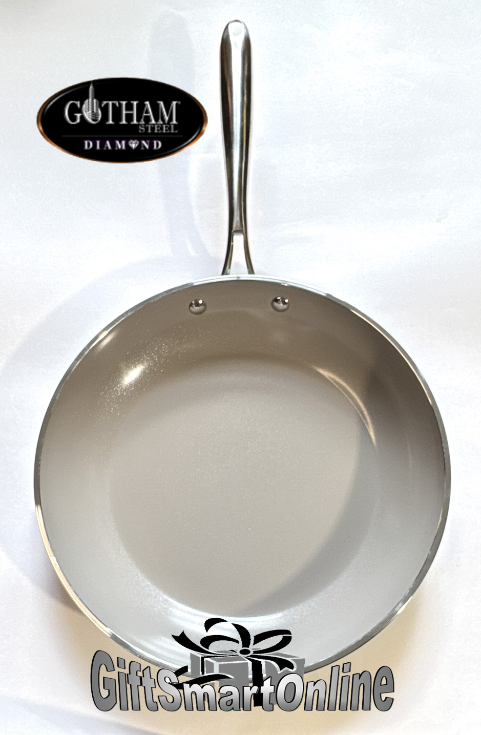 Gotham Steel Diamond 12″ Aluminum Non-Stick Fry Pan DW Safe Oven Safe to 500°F
