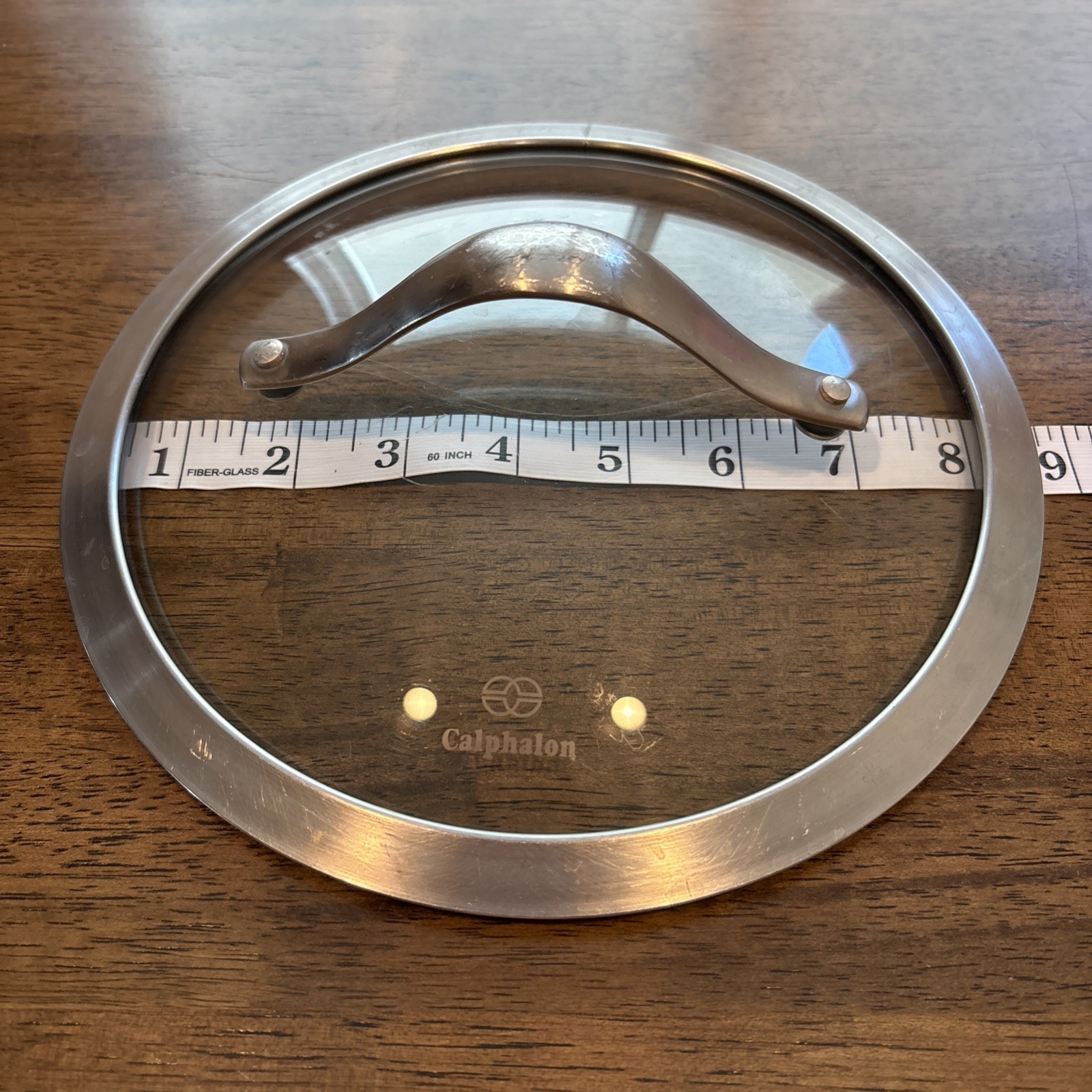 Calphalon Glass Pan/Pot Replacement Lid ONLY 8” Inner 8.5” Outer