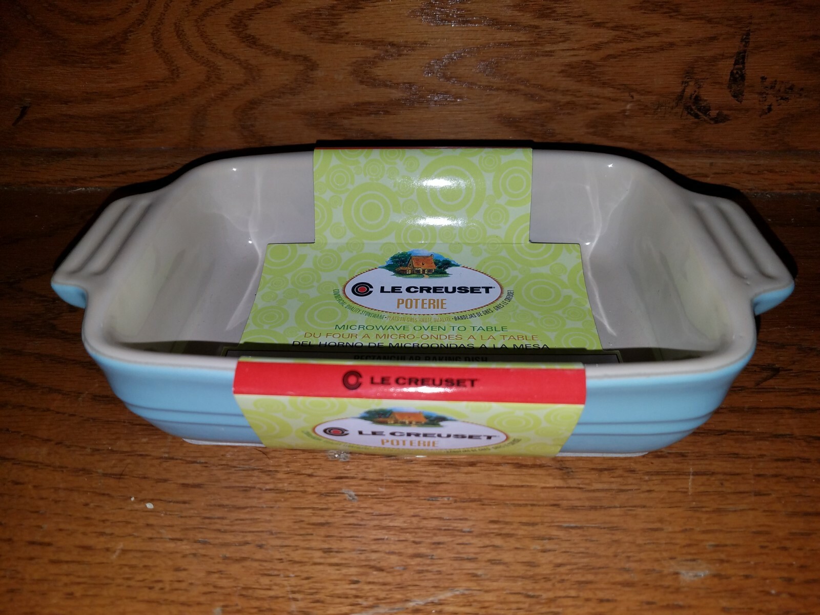 Le Creuset Individual Sky/Light/ Powder Blue Baking Dish 19cm 7 in x 5in