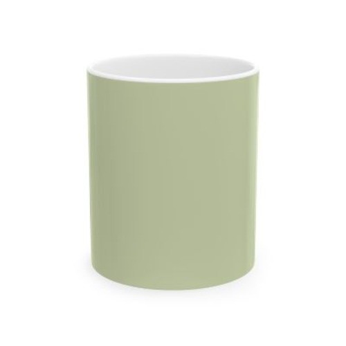Earth Tone Coffee Mug – Ceramic – Solid Color Design – Tea Green