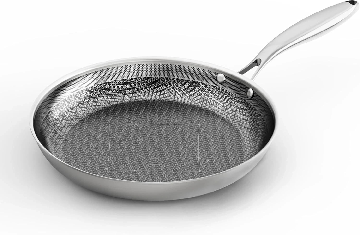 2025 New Titanium Hammered Pan Pro with no Lid, Titanium Pans for Cooking -Durab