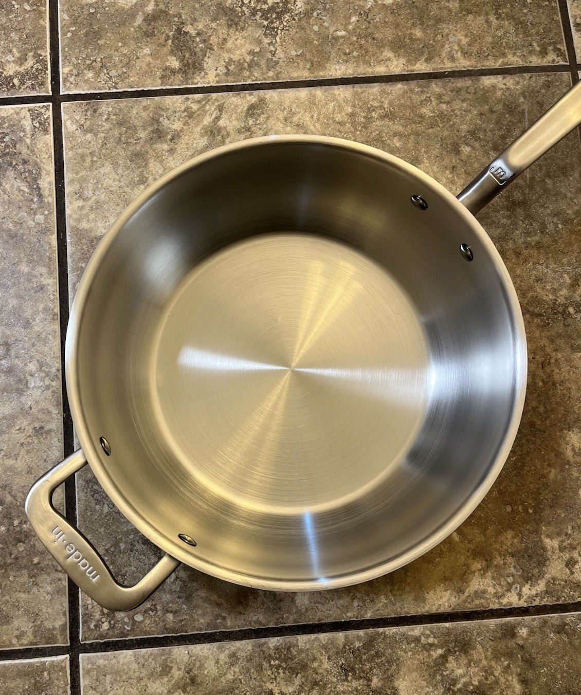 Made In Cookware Stainless Clad 5QT Saucier Pot Made-In Italy 5 QT